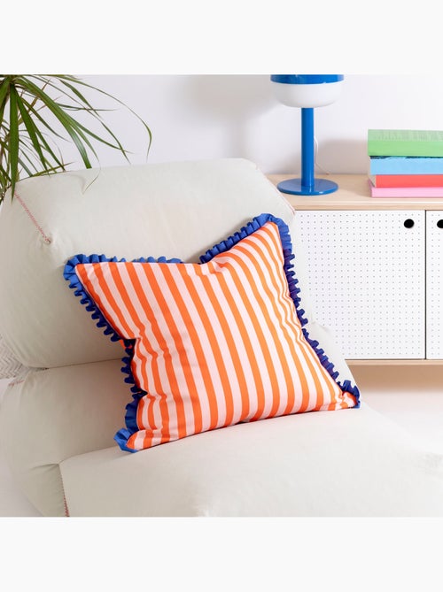 Housse de coussin décoratif Bloom play "Happyfriday" - Kiabi