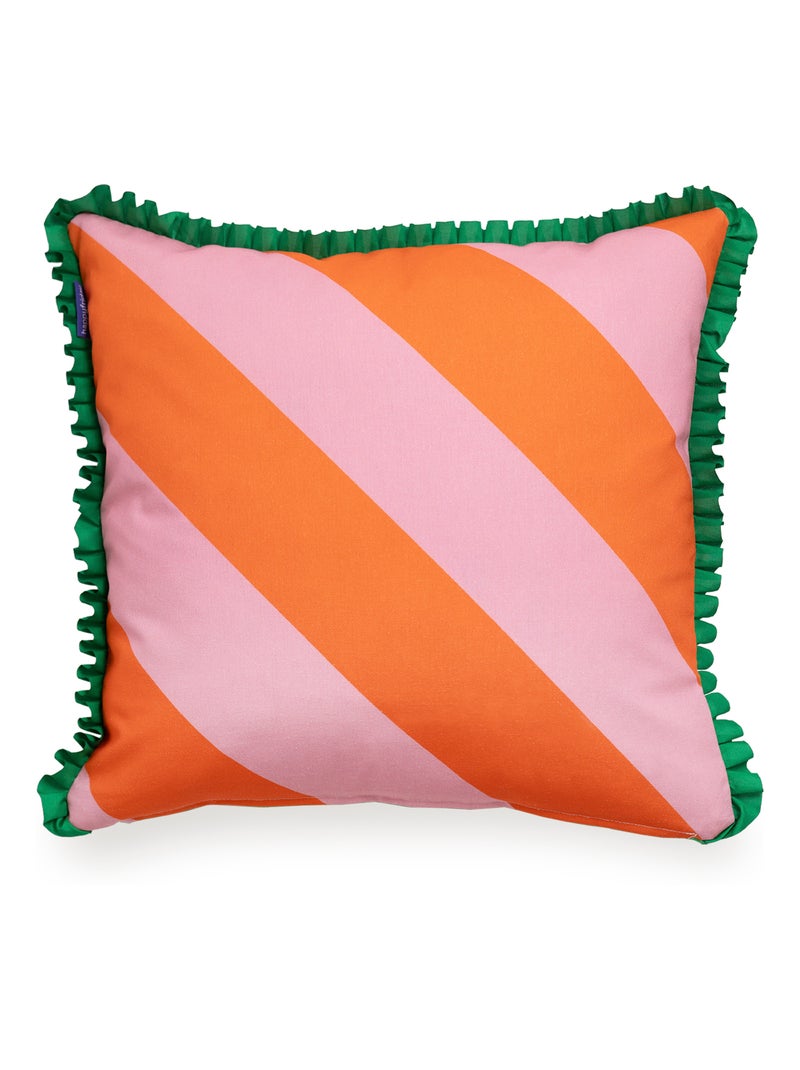 Housse de coussin décoratif Color pop "Happyfriday" Multicolore - Kiabi