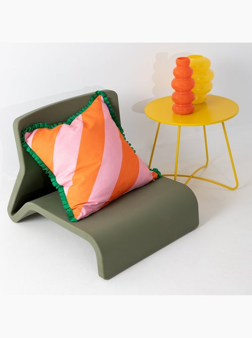 Housse de coussin décoratif Color pop "Happyfriday" - Kiabi