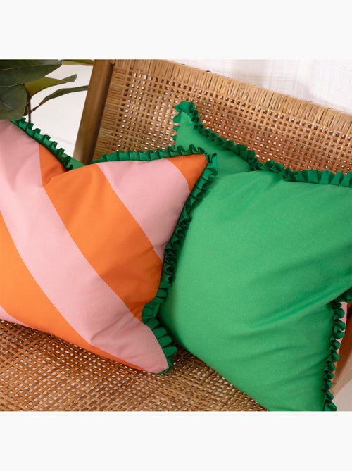 Housse de coussin décoratif Color pop "Happyfriday" - Kiabi