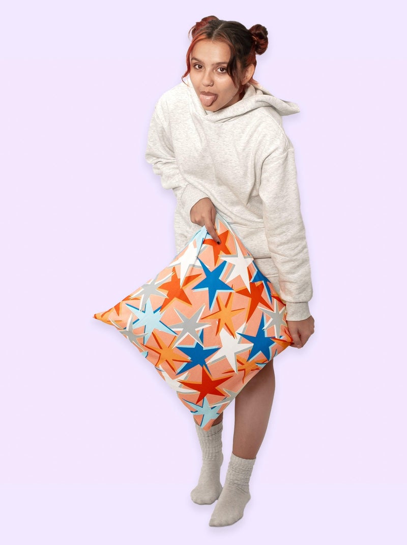 Housse de coussin décoratif Do it "Happyfriday" Blanc - Kiabi