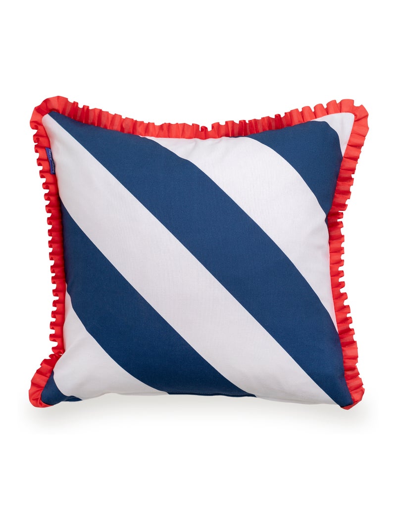 Housse de coussin décoratif Happy stripes "Happyfriday" Multicolore - Kiabi