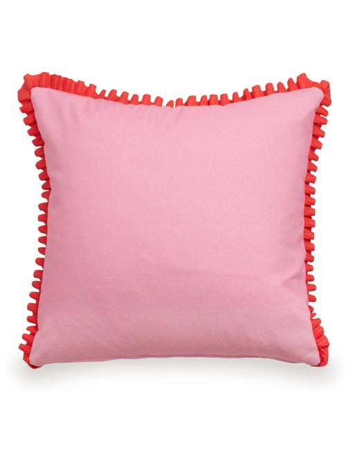 Housse de coussin décoratif Happy stripes "Happyfriday" - Kiabi