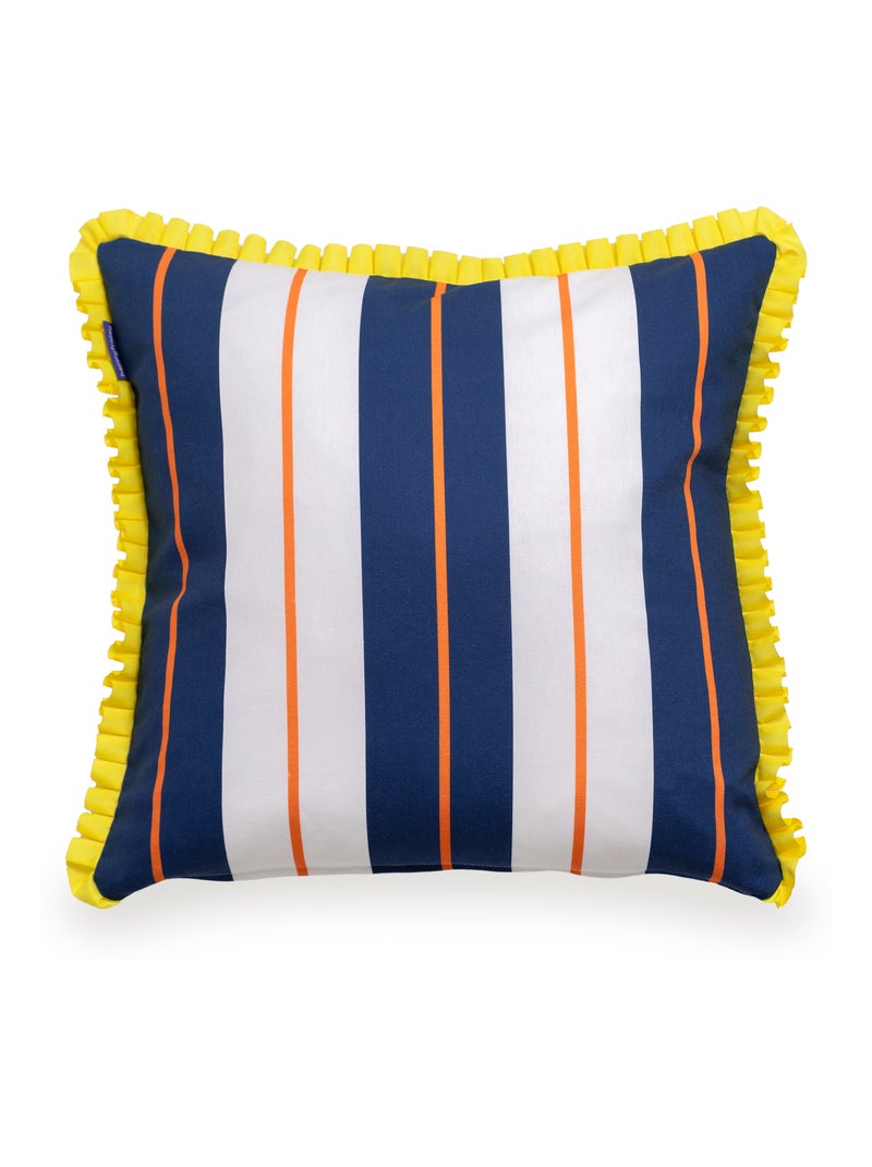 Housse de coussin décoratif Joyful lines "Happyfriday" Multicolore - Kiabi