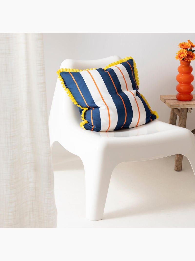 Housse de coussin décoratif Joyful lines "Happyfriday" Multicolore - Kiabi