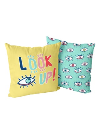 Housse de coussin décoratif Look up "Happyfriday"