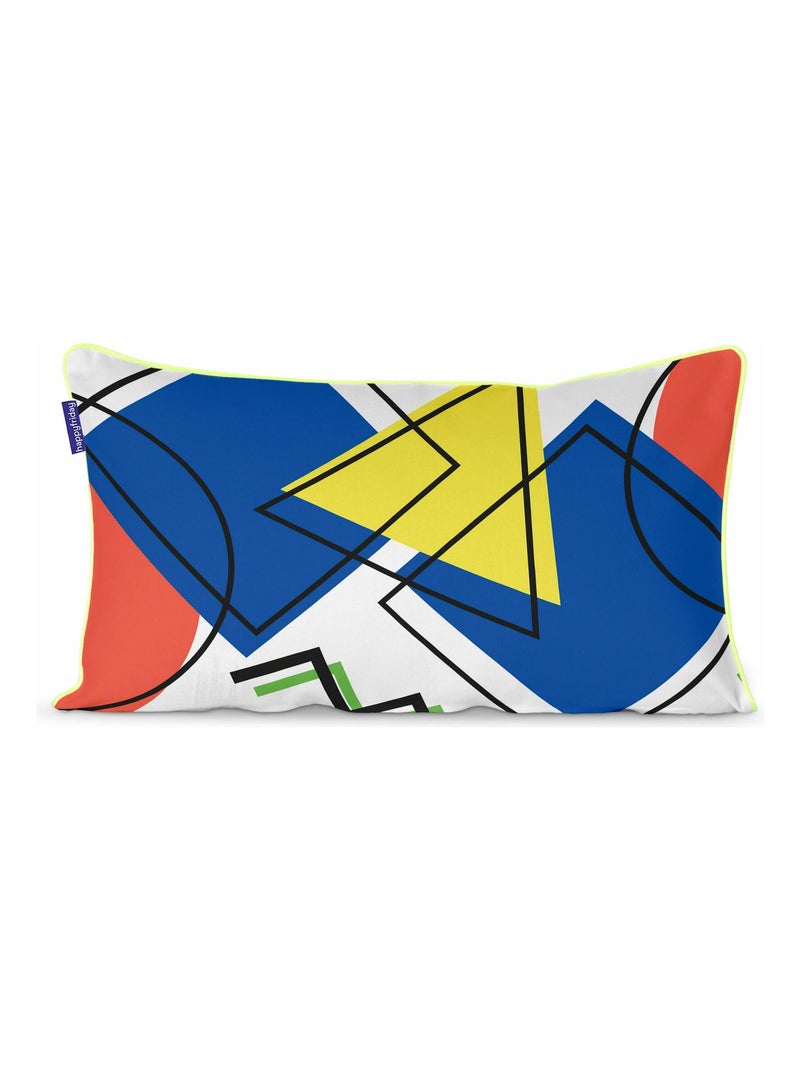 Housse de coussin décoratif Memphis "Happyfriday" Blanc - Kiabi