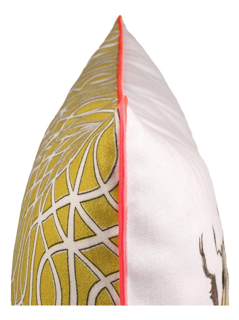 Housse de coussin décoratif Shimmer "Happyfriday" Blanc - Kiabi