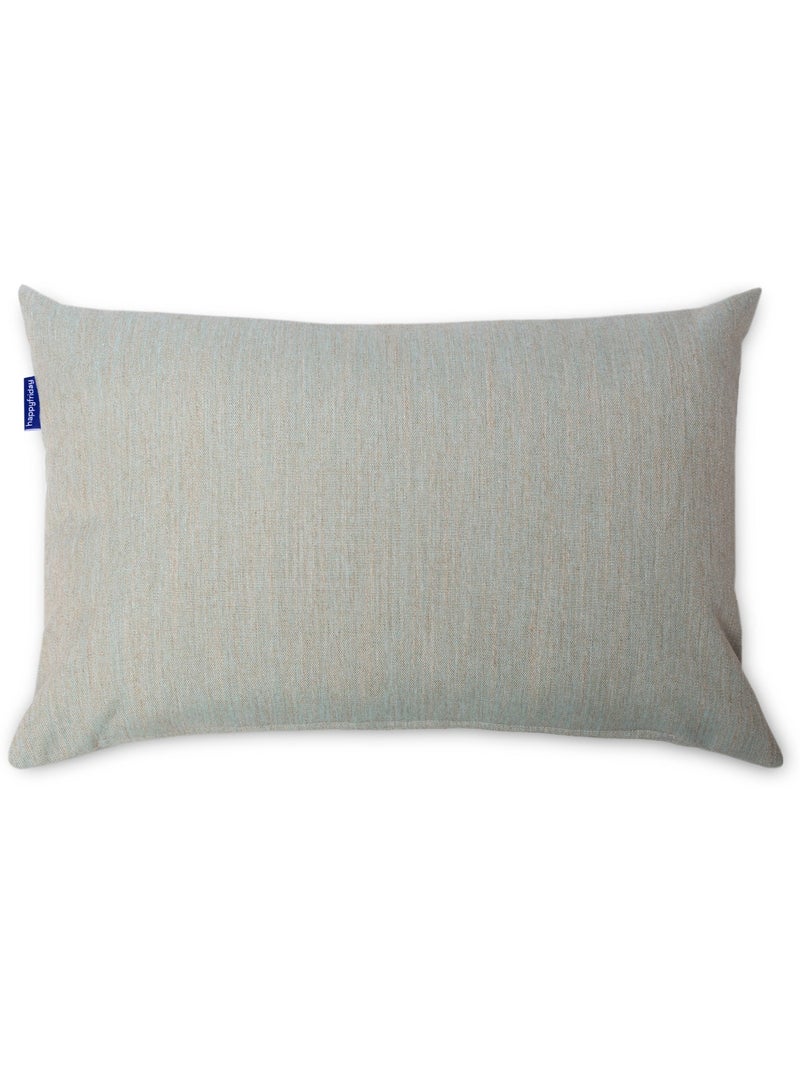 Housse de coussin décoratif Twill "Happyfriday" Bleu clair - Kiabi