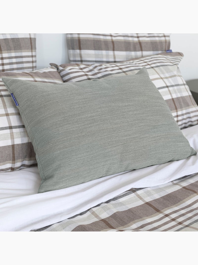 Housse de coussin décoratif Twill "Happyfriday" Bleu clair - Kiabi