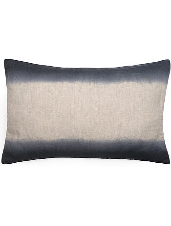 Housse de coussin DEEPALI DECO Tie & dye en lin et coton