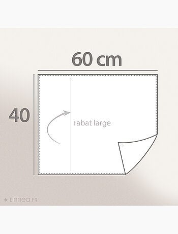 Housse de coussin DEEPALI DECO Tie & dye en lin et coton