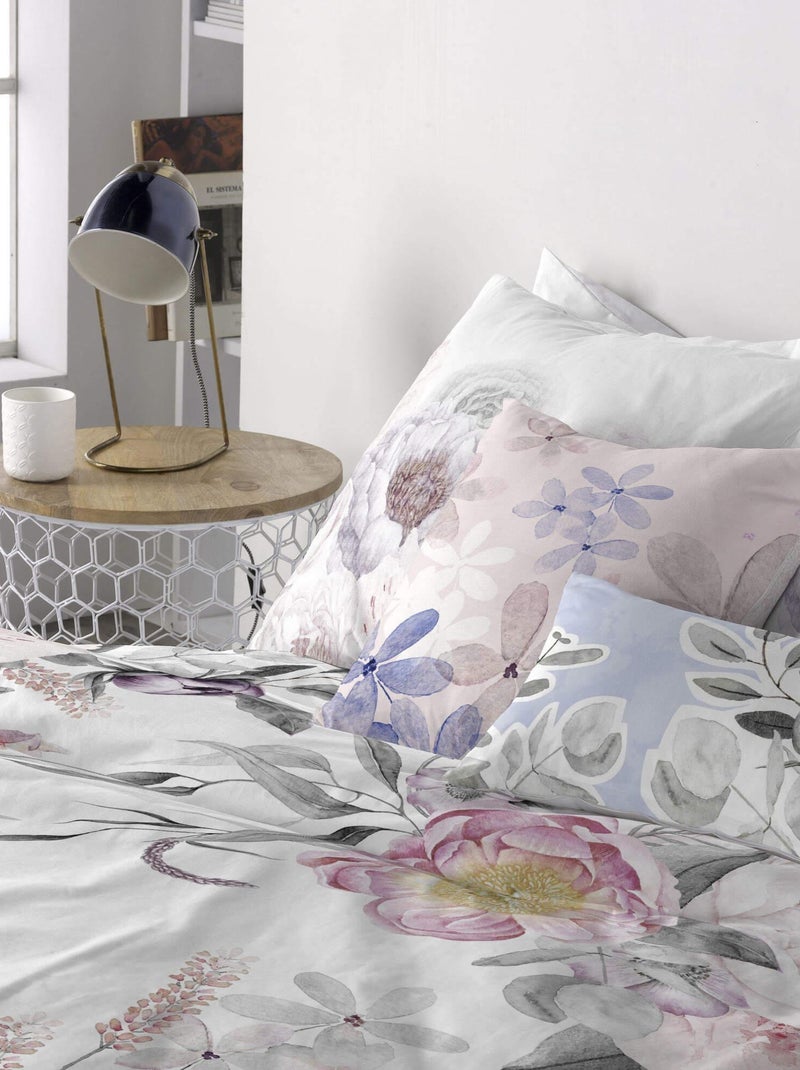 Housse de coussin Delicate bouquet "Happyfriday" Blanc - Kiabi
