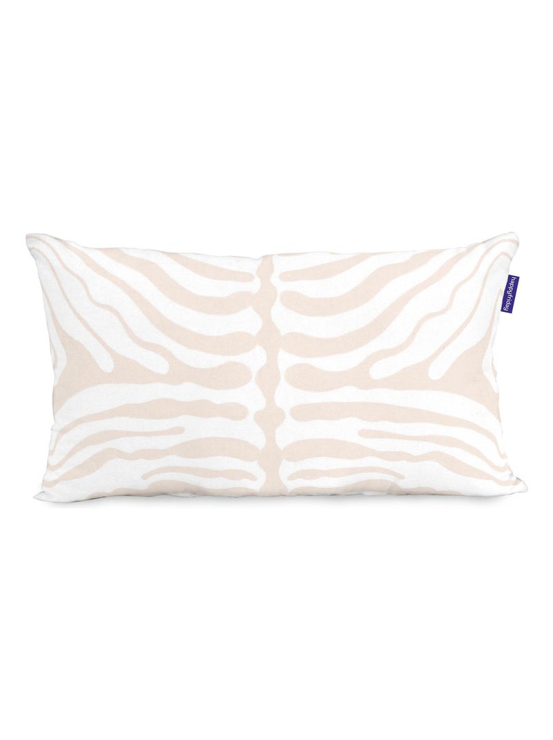 Housse de coussin Delicate "Happyfriday" Blanc - Kiabi