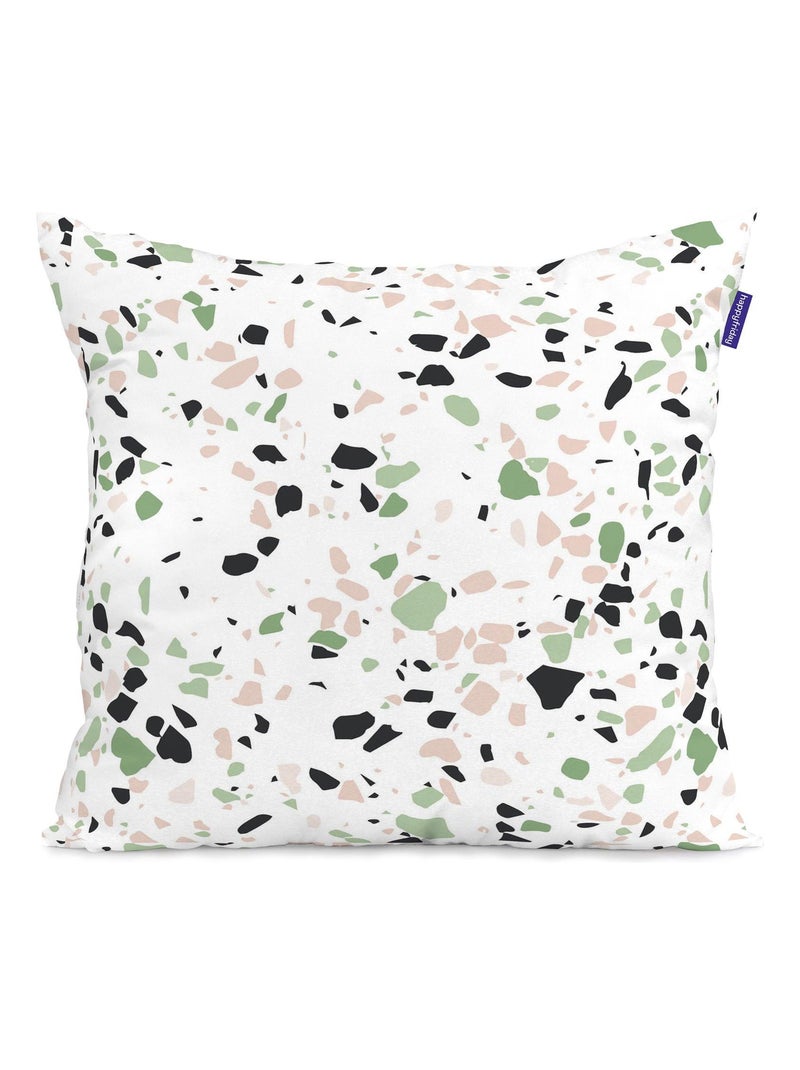 Housse de coussin Delicate "Happyfriday" Blanc - Kiabi