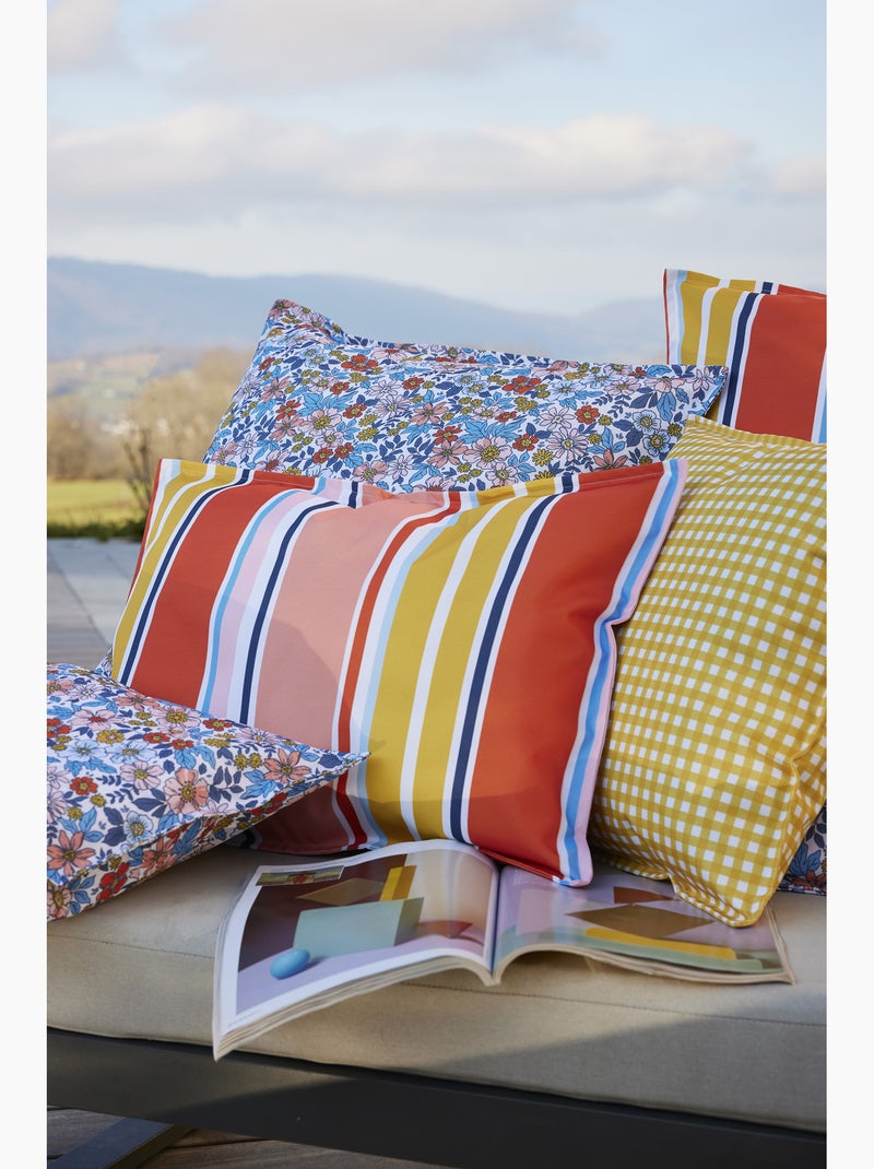 Housse de Coussin d'extérieur – Déperlant - Anti UV - Bianca Jaune - Kiabi