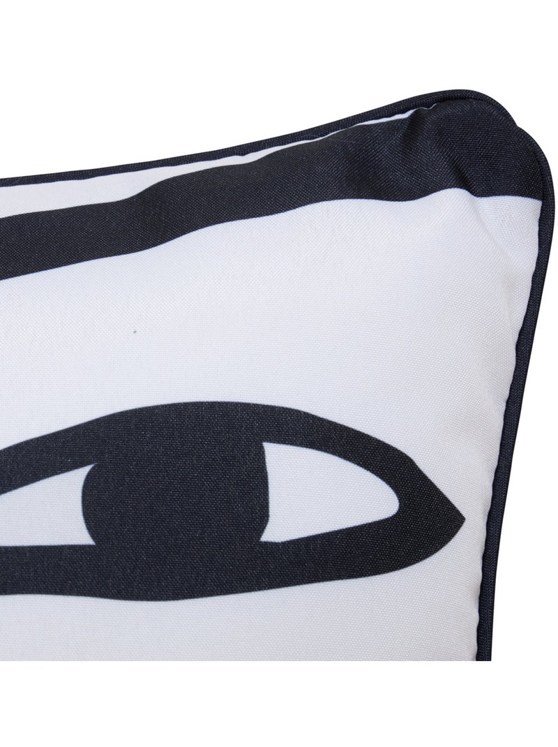 Housse de coussin d'extérieur déperlant NOLAN Blanc - Kiabi
