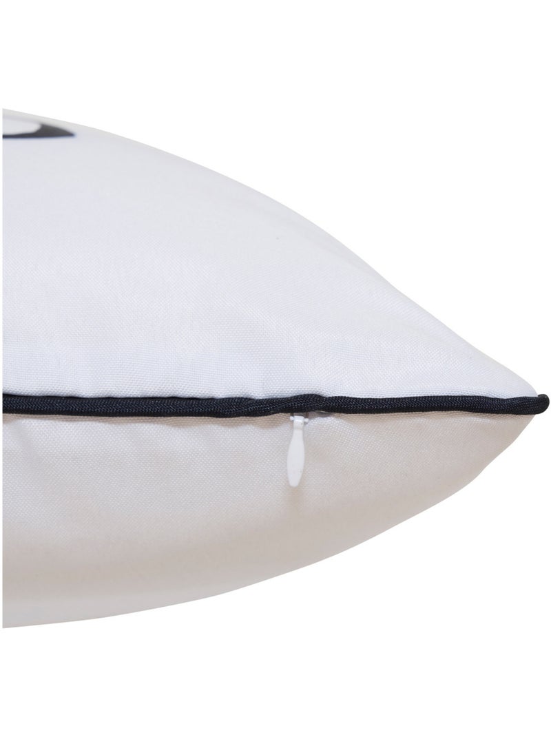 Housse de coussin d'extérieur déperlant NOLAN Blanc - Kiabi