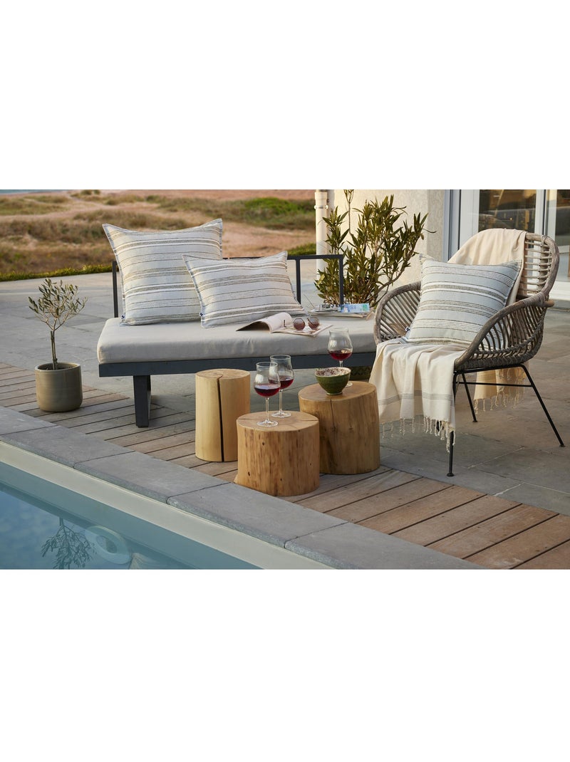Housse de Coussin d’Extérieur – Doris Kaki - Kiabi