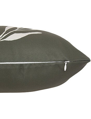 Housse de coussin d'extérieur motif feuilles TILEO