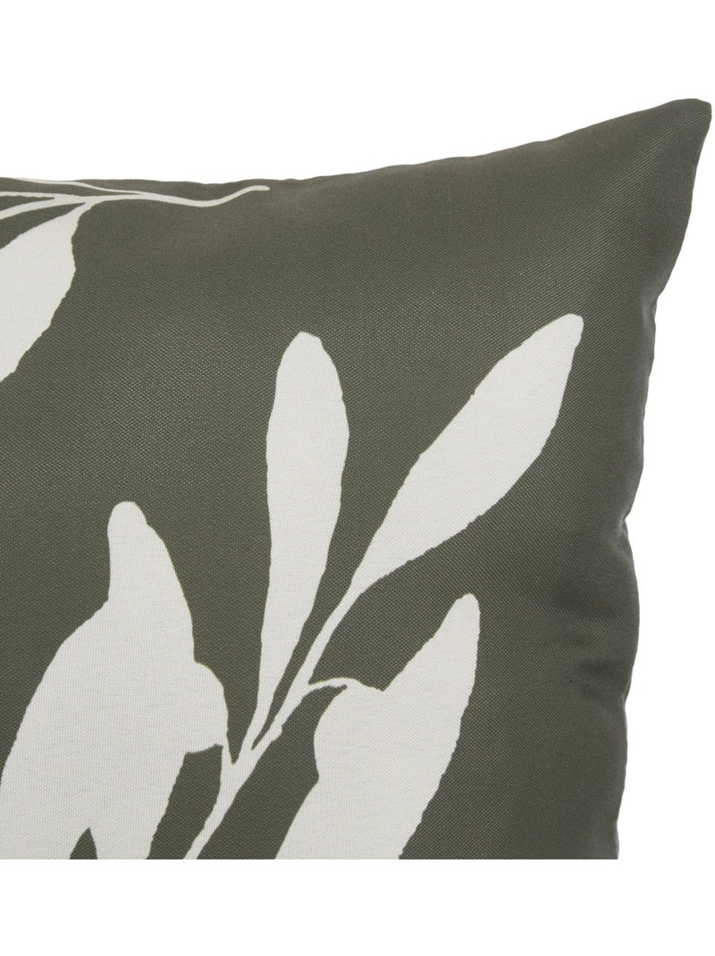 Housse de coussin d'extérieur motif feuilles tileo Vert foncé - Kiabi
