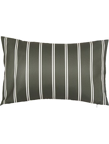 Housse de coussin d'extérieur rayée TILEO