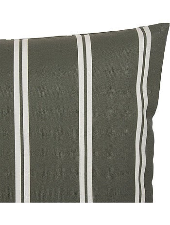 Housse de coussin d'extérieur rayée TILEO