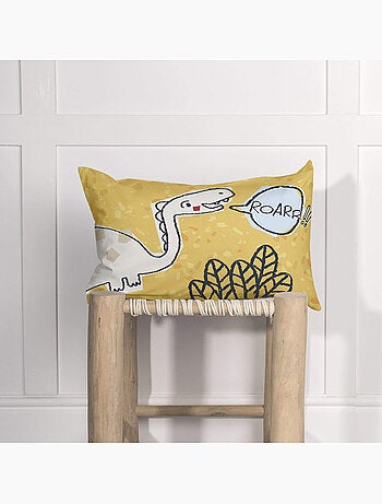 Housse de coussin dino friends "happyfriday