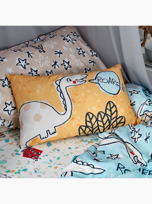Housse de coussin Dino friends "Happyfriday" - Kiabi
