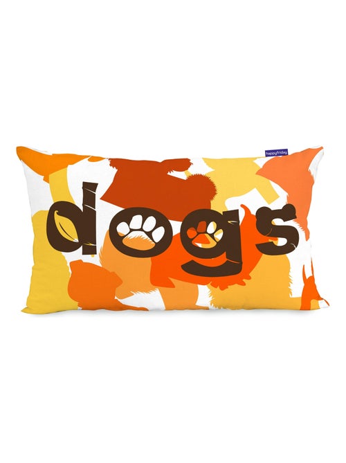 Housse de coussin Dogs "Happyfriday" - Kiabi
