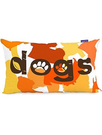Housse de coussin dogs "happyfriday