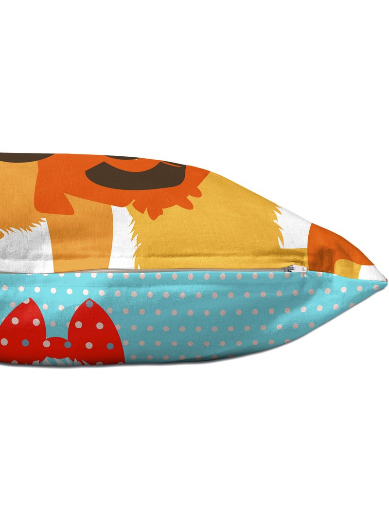 Housse de coussin Dogs "Happyfriday" Multicolore - Kiabi