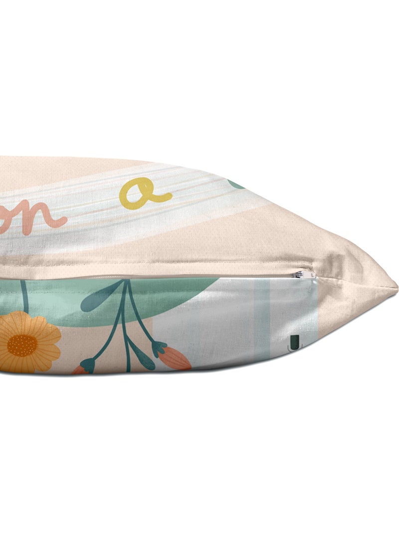 Housse de coussin Dreaming "Happyfriday" Multicolore - Kiabi