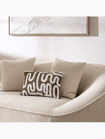 Housse de coussin en chenille JENI