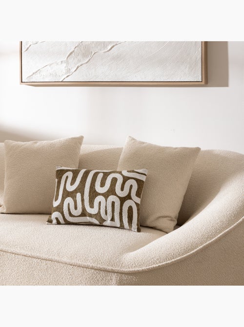 Housse de coussin en chenille JENI - Kiabi Housse de coussin en chenille JENI - Kiabi