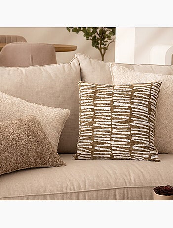 Housse de coussin en chenille JENI