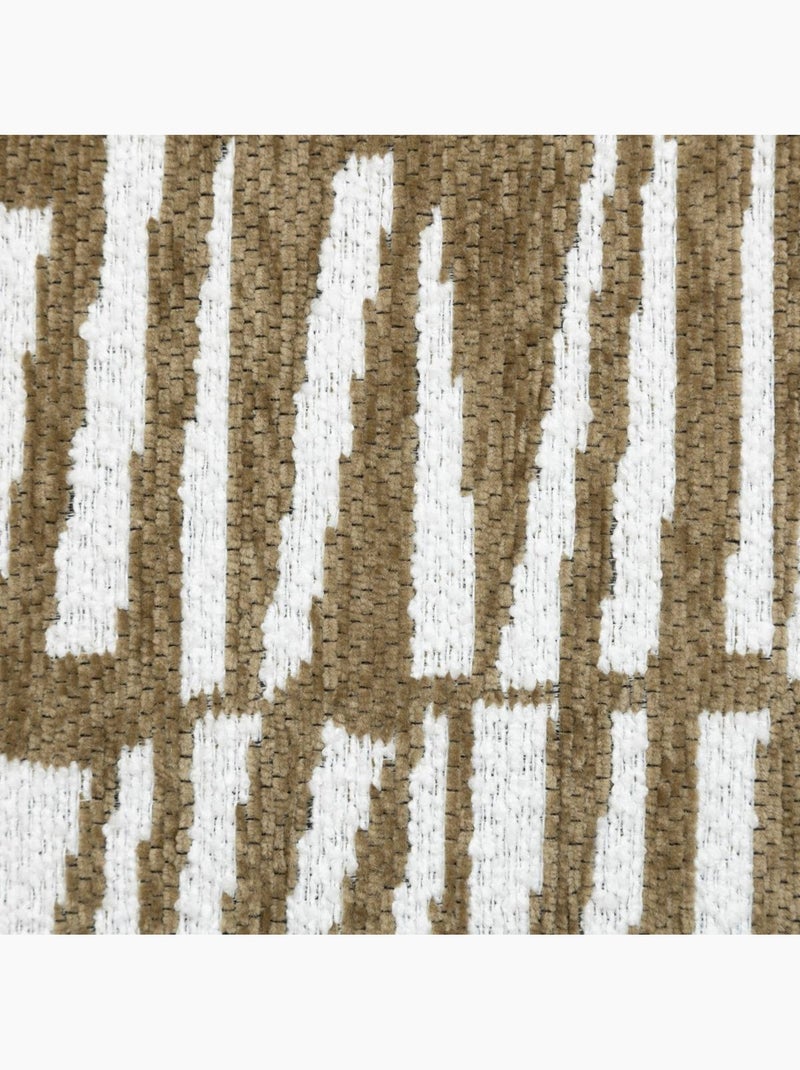 Housse de coussin en chenille JENI Kaki - Kiabi