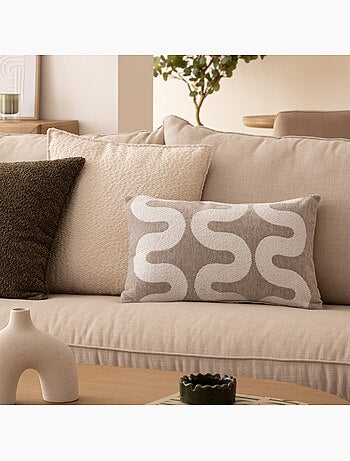 Housse de coussin en chenille JENI