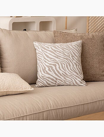 Housse de coussin en chenille JENI