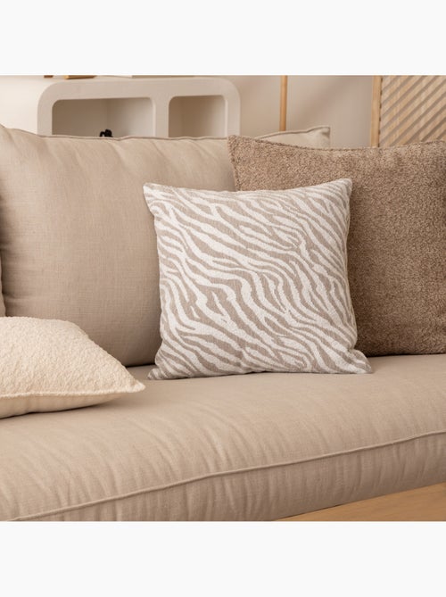 Housse de coussin en chenille JENI - Kiabi