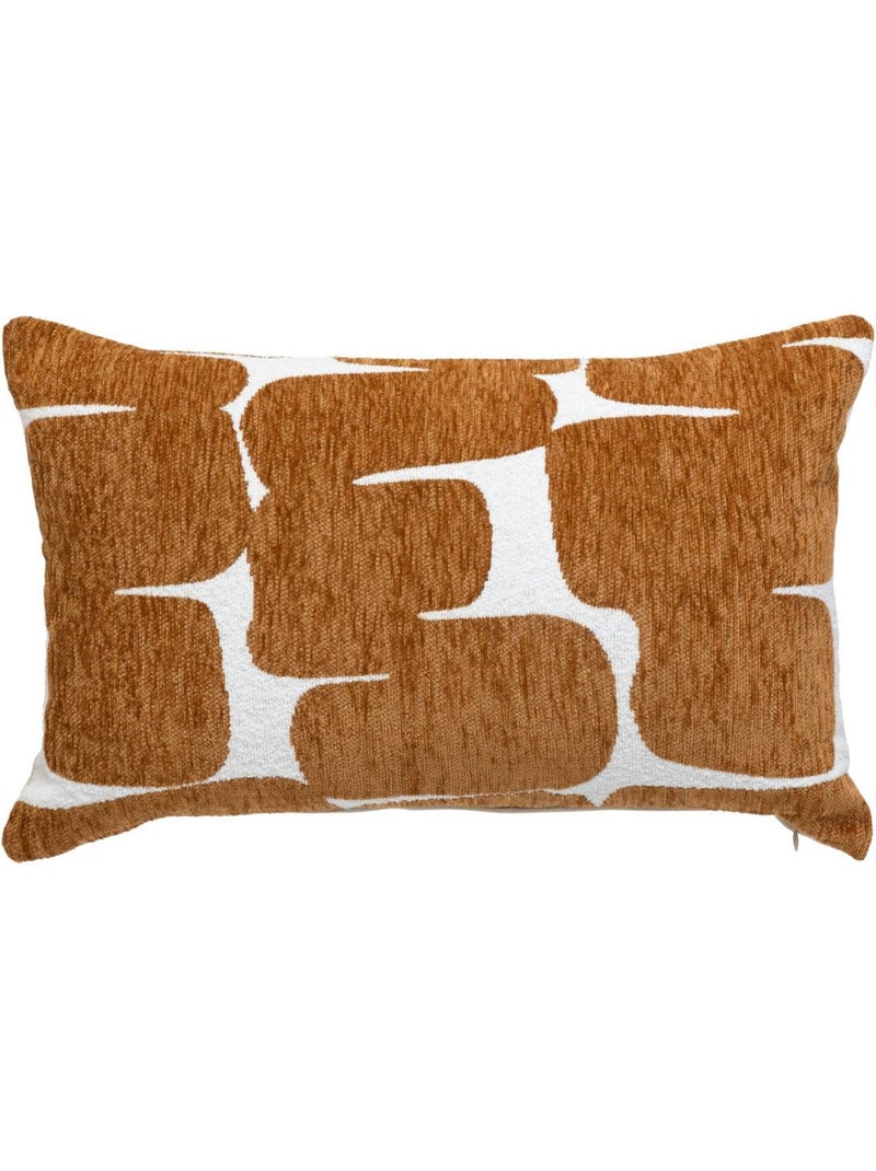 Housse de coussin en chenille jeni Marron caramel - Kiabi