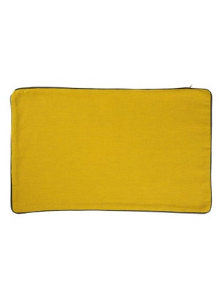 Housse de coussin en coton et chanvre