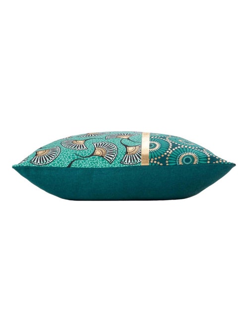 Housse de coussin en coton imprimé or - Kiabi