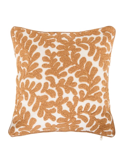 Housse de coussin en coton motif végétal - Kiabi