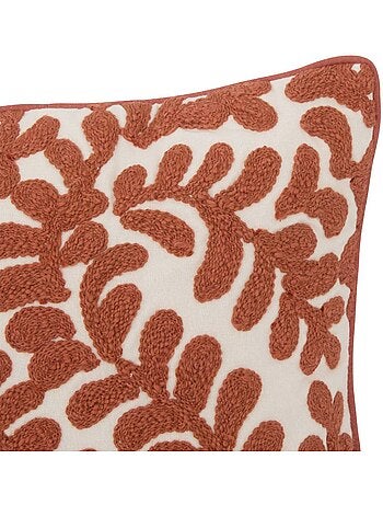 Housse de coussin en coton sienna