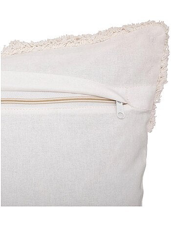 Housse de coussin en coton tufté