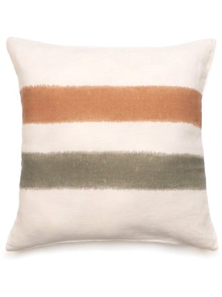 Housse de coussin en lin lavé doublé coton lavé ARIA