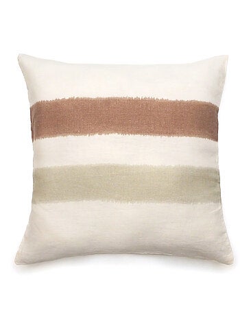 Housse de coussin en lin lavé doublé coton lavé ARIA