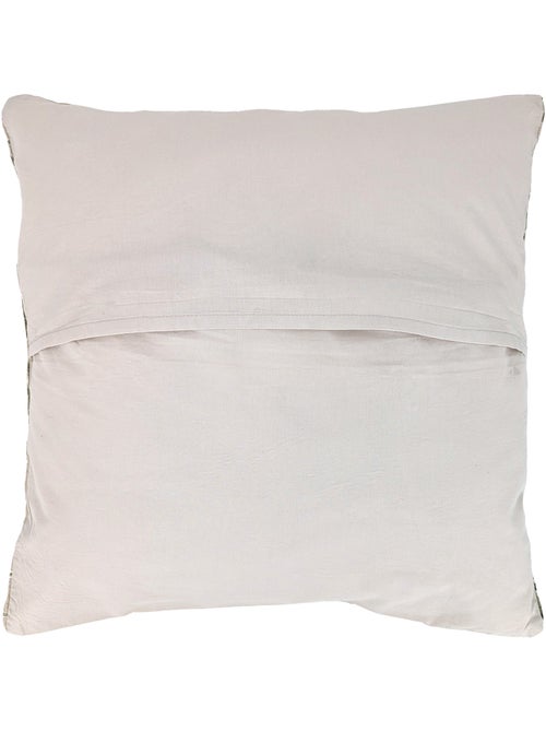 Housse de coussin en lin lavé imprimé végétal doublé coton lavé uni PALAWAN - Kiabi