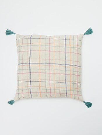 Housse de coussin en lin mélangé (45x45 cm) - Kiabi Home